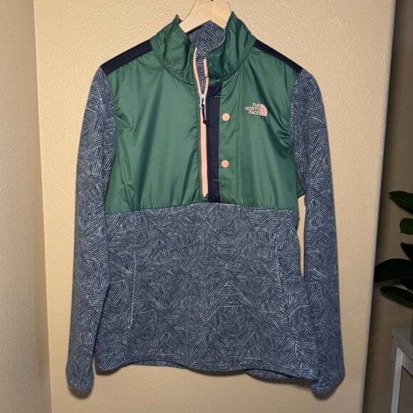 The North Face 1/4 Zip Denali Fleece Long Sleeve Pullover Women’s size Large - Picture 1 of 13